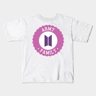 BTS army family Kids T-Shirt